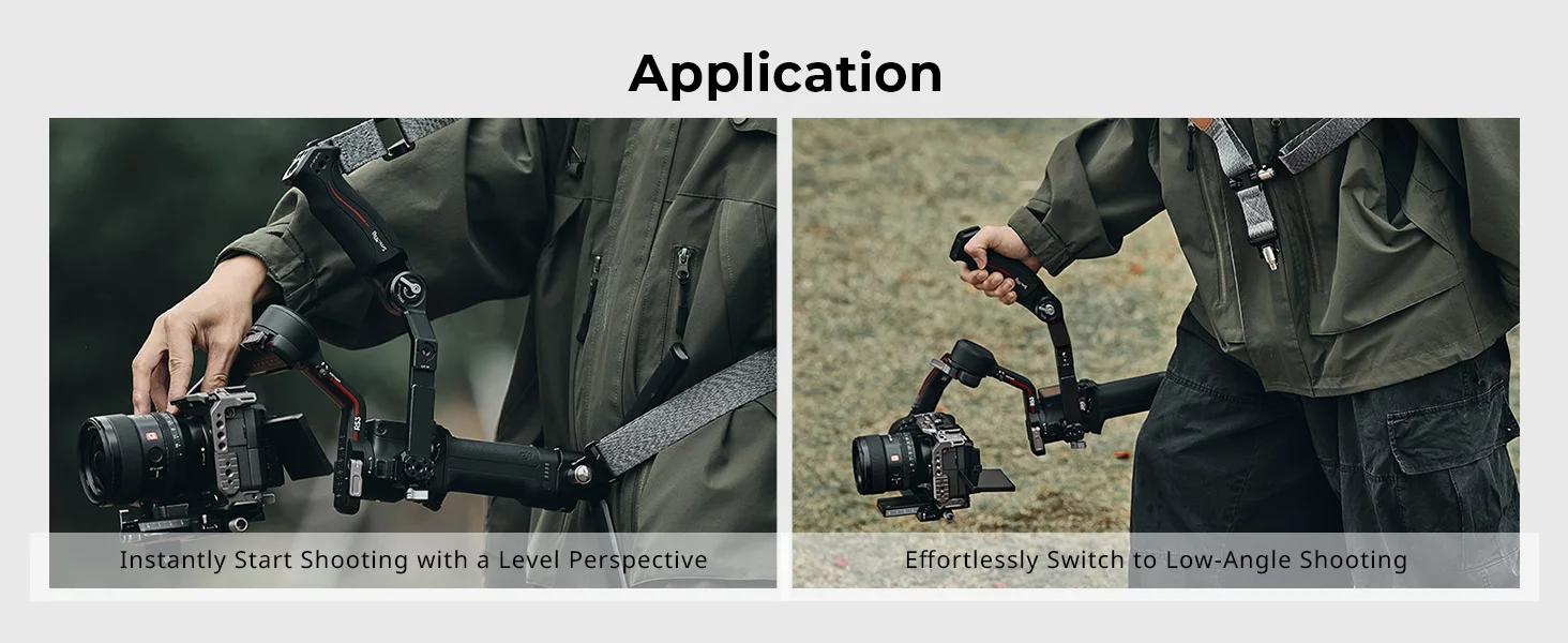 Sling Handle Kit with Weight-Reducing Shoulder Strap Kit for DJI RS 3/ RS 3 Pro