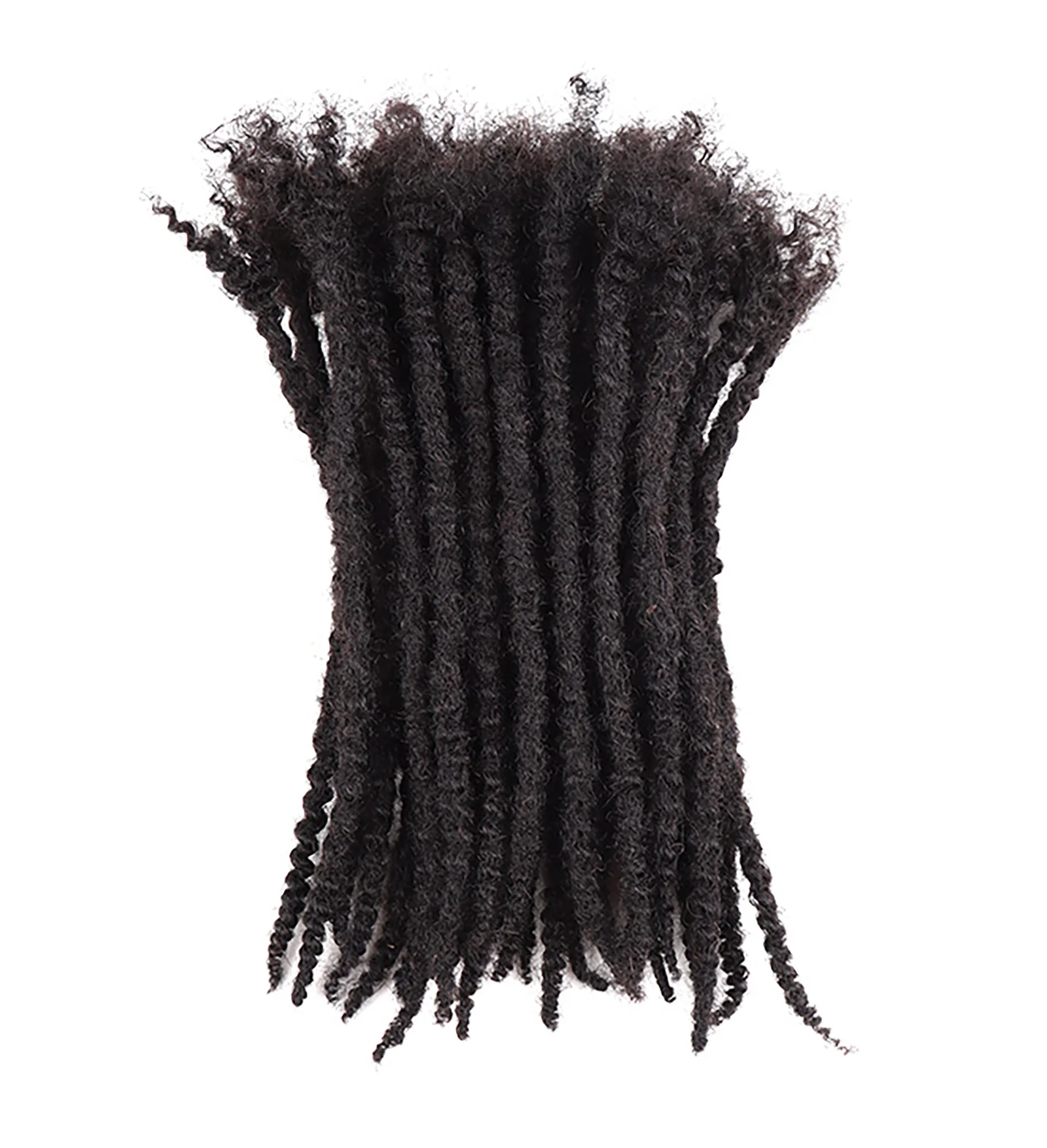 AHVAST Textured Locs 8-30inch 0.4 0.6 and 0.8 Thickness Options 100% Real Human Hair Dreadlock Extensions for Man/Women Handmade