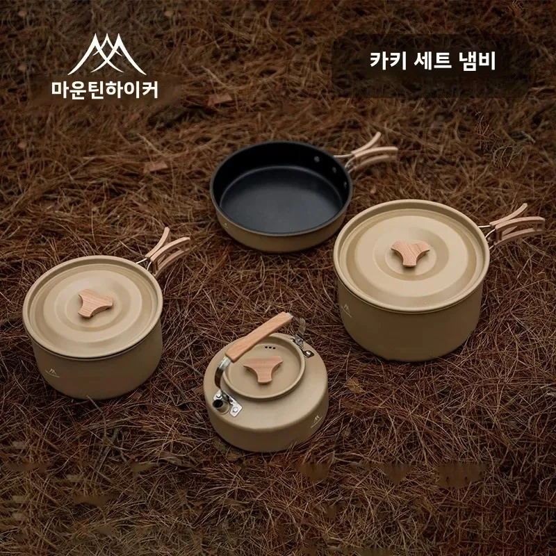 Mountainhiker Set of Pots Kettles Outdoor Pots and Pans Stoves Camping Equipment Cookware Cookers