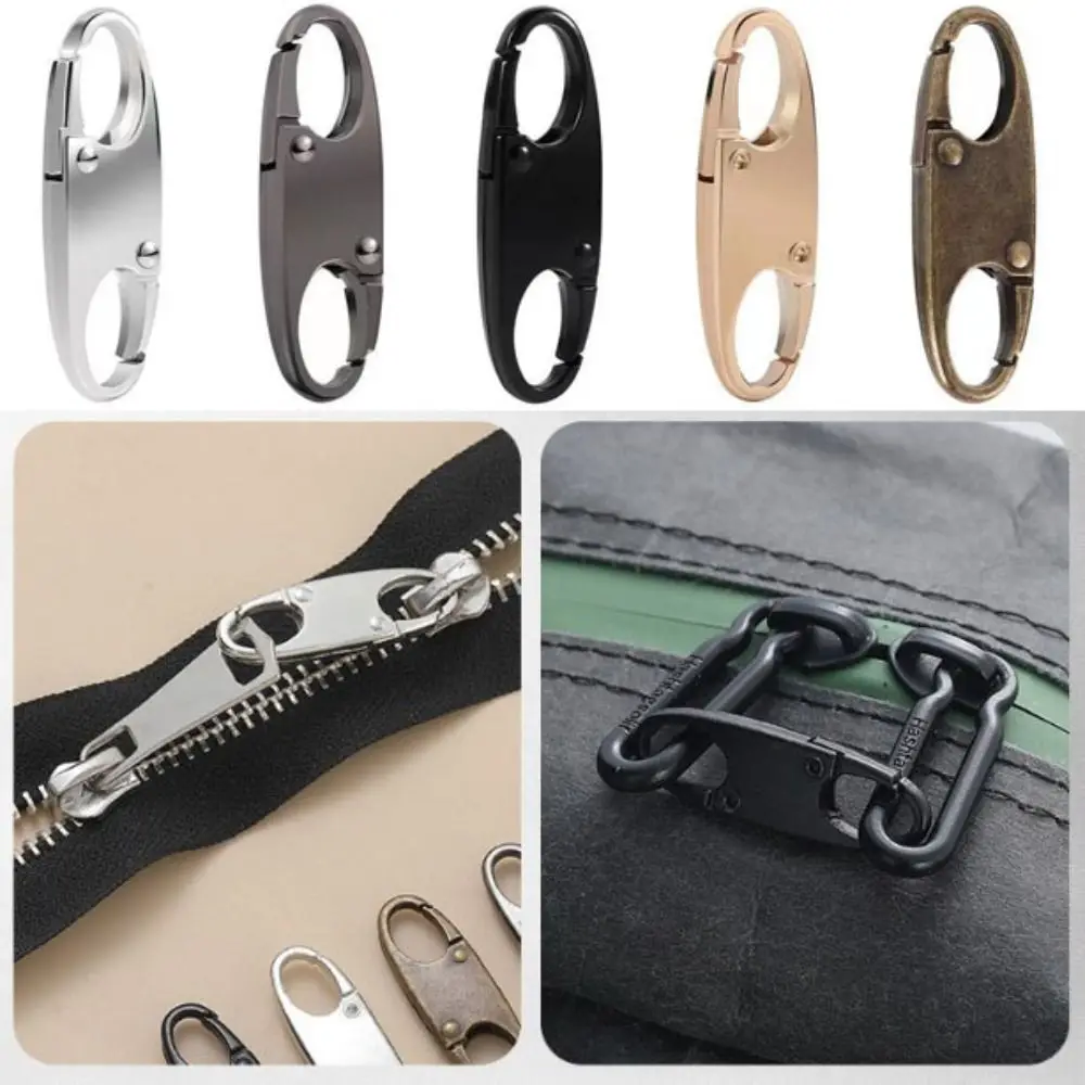 Single Zipper Anti Theft Lock Alloy Zipper Lock Clip Silver S-Shaped Mini Anti Theft Clips
