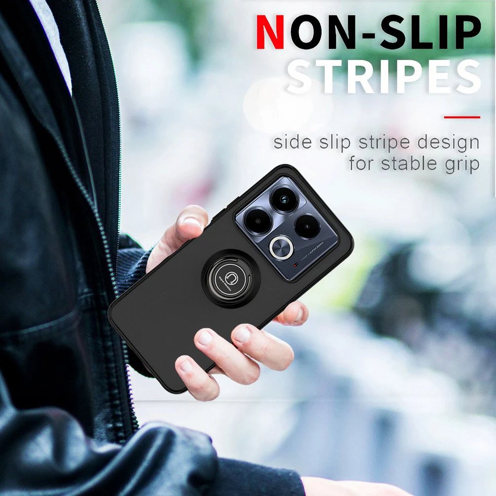 Versatile Rotatable Bracket Phone Case with Car Holder and Finger Ring Cover