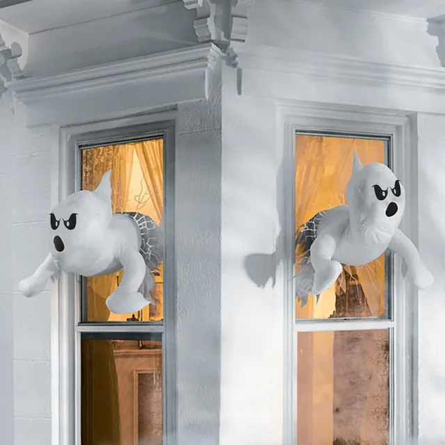 Ghosts Crashing Window Halloween Horror Ghosts Decor Masquerade Scary Party Cosplay Props For Outdoor Indoor Window Decorations - Image 4