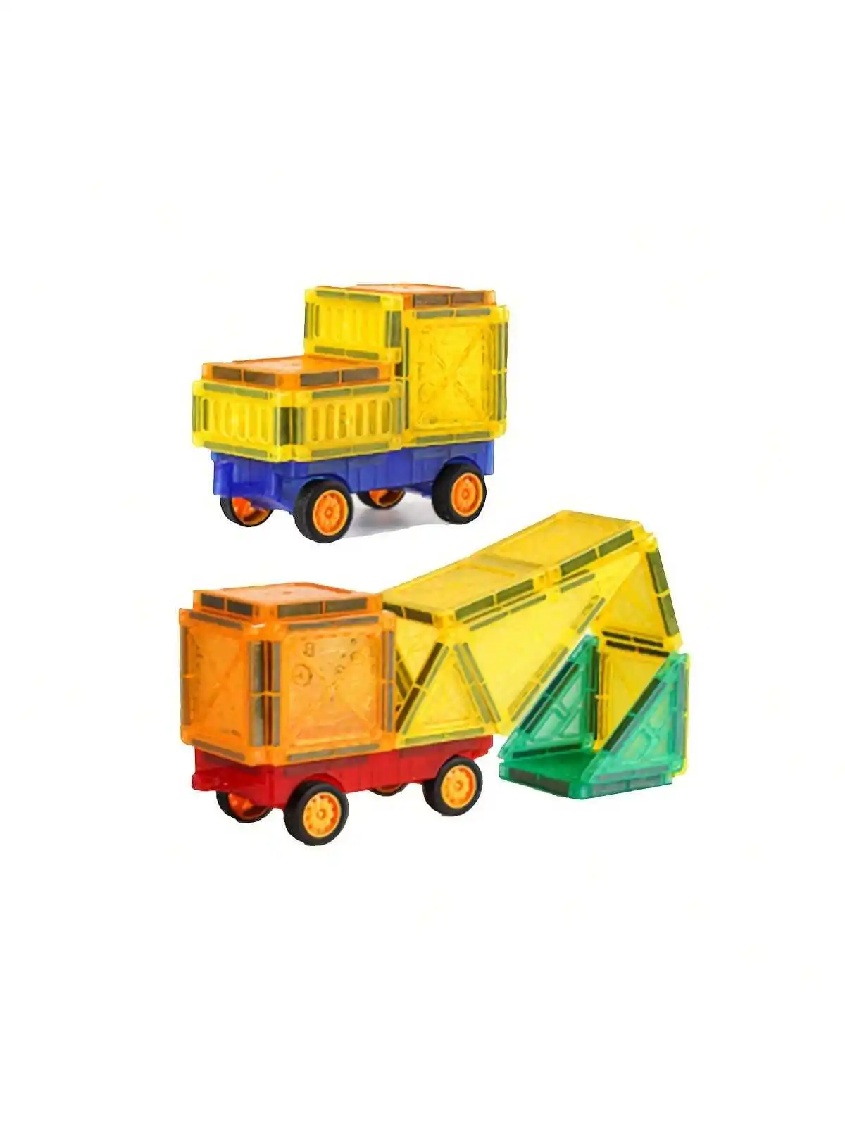 2pcs magnetic car creative toys for boys and girls over 3-8 years old to stimulate creativity and brain development magnetic assembly toy magnetic alphabet toys