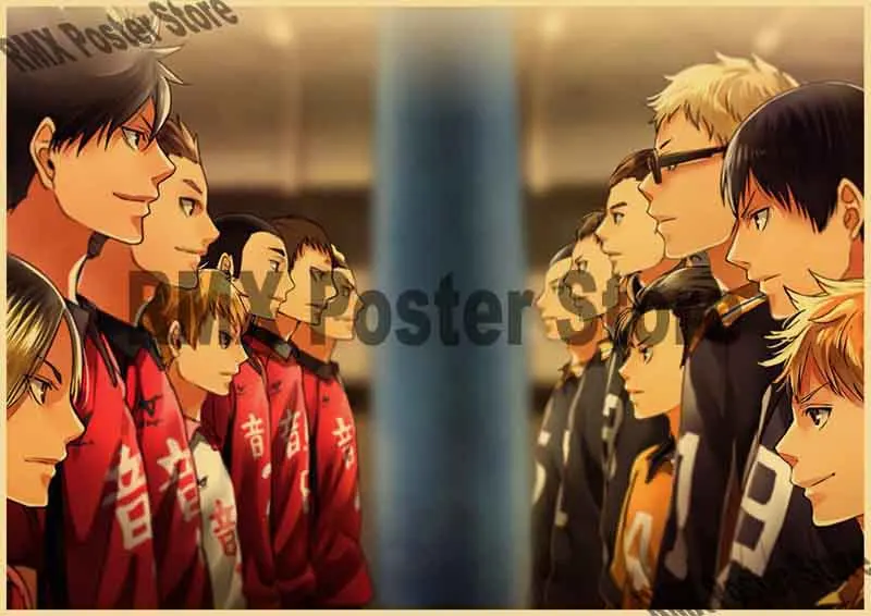 Aesthetic Anime Boy Manga Volleyball Acrylic Canvas Painting 8 