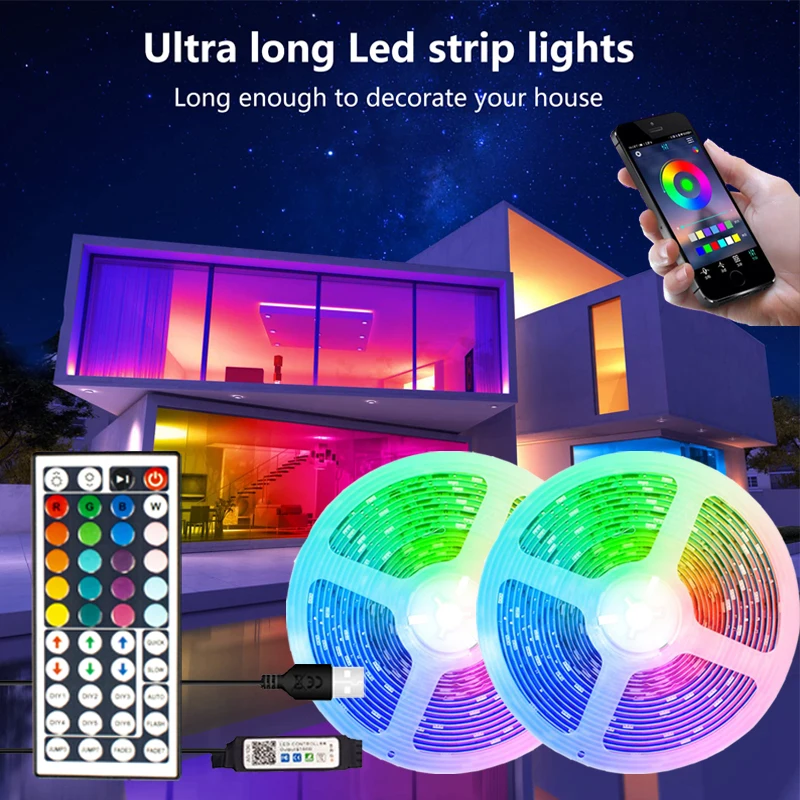 LED Strip Lights Room Decor Neon TV Backlight LED 1m 2m 3m 4m 5m LED