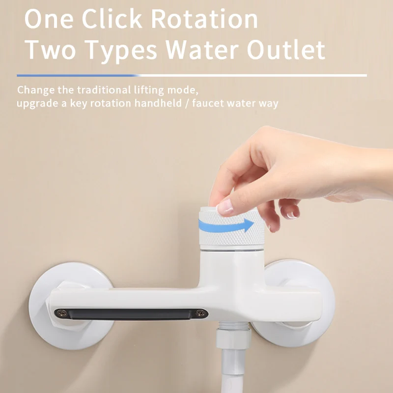 Bathtub Faucet Single Handle Waterfall Spout Mixer with Hand Shower Wall Mounted