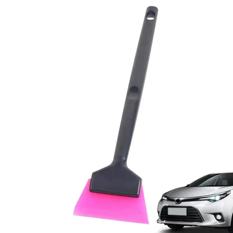 Long Plastic Handle Anti-Slip Car Tint Squeegee 1pcs Replaceable Soft Rubber Blade PPF Scraper Window Water Cleaning Remover window tinting squeegee vinyl squeegee window tint squeegee
