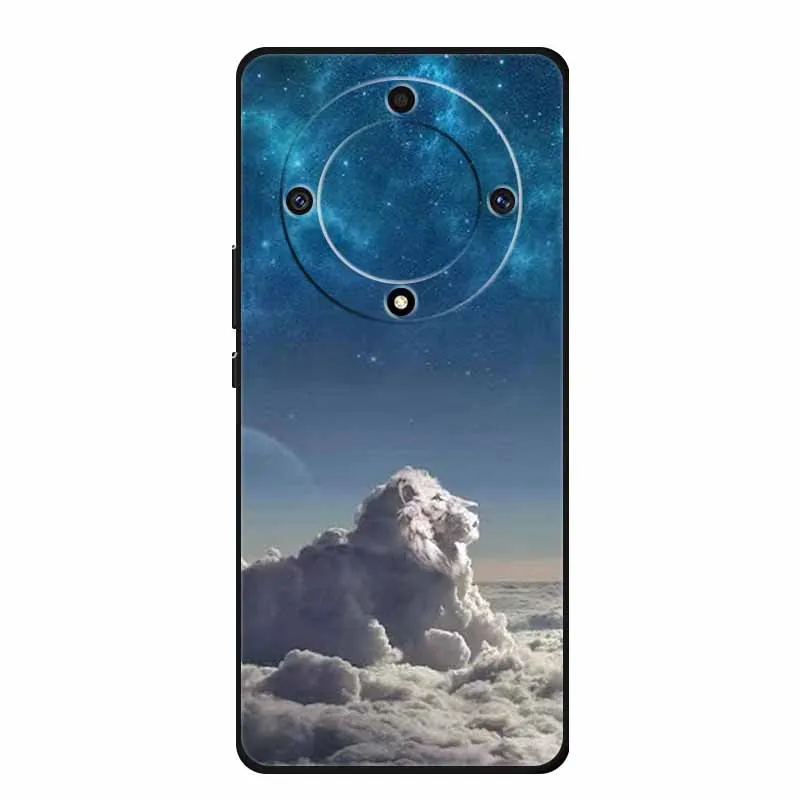Stylish Painted Soft Silicone Back Cover for Honor X9a – Protective and Popular Coque