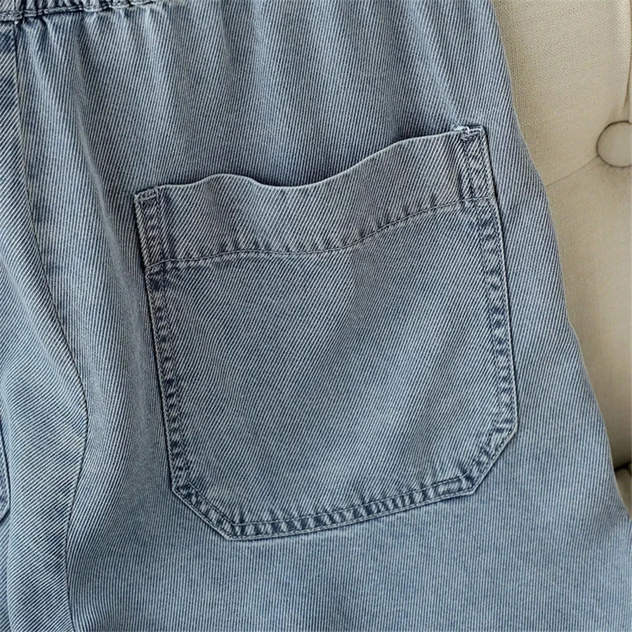 Verão clássico shorts baggy jeans tamanho grande 4xl vaqueros curto  elástico de cintura alta perna larga pantalones cortos calças jeans novo -  AliExpress