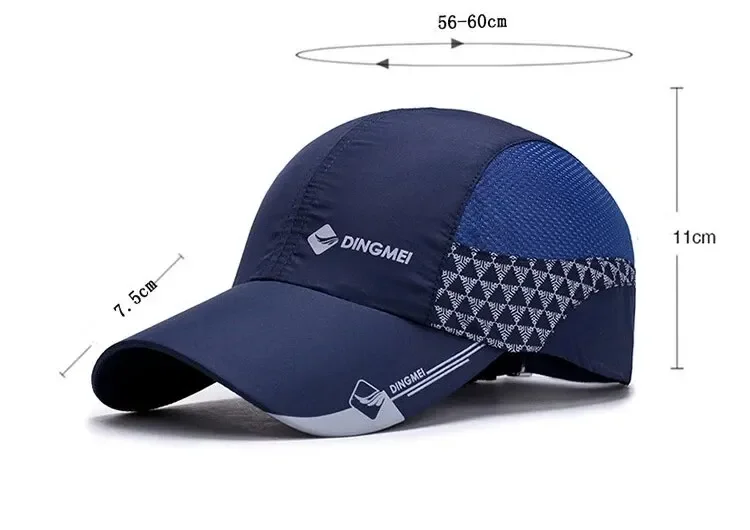 Neue Sommermütze, schnell trocknende Kappe, modische Frühlings-Baseballmütze, Outdoor-Sportmütze, atmungsaktive Netzmütze, Visiermütze – Detail 1