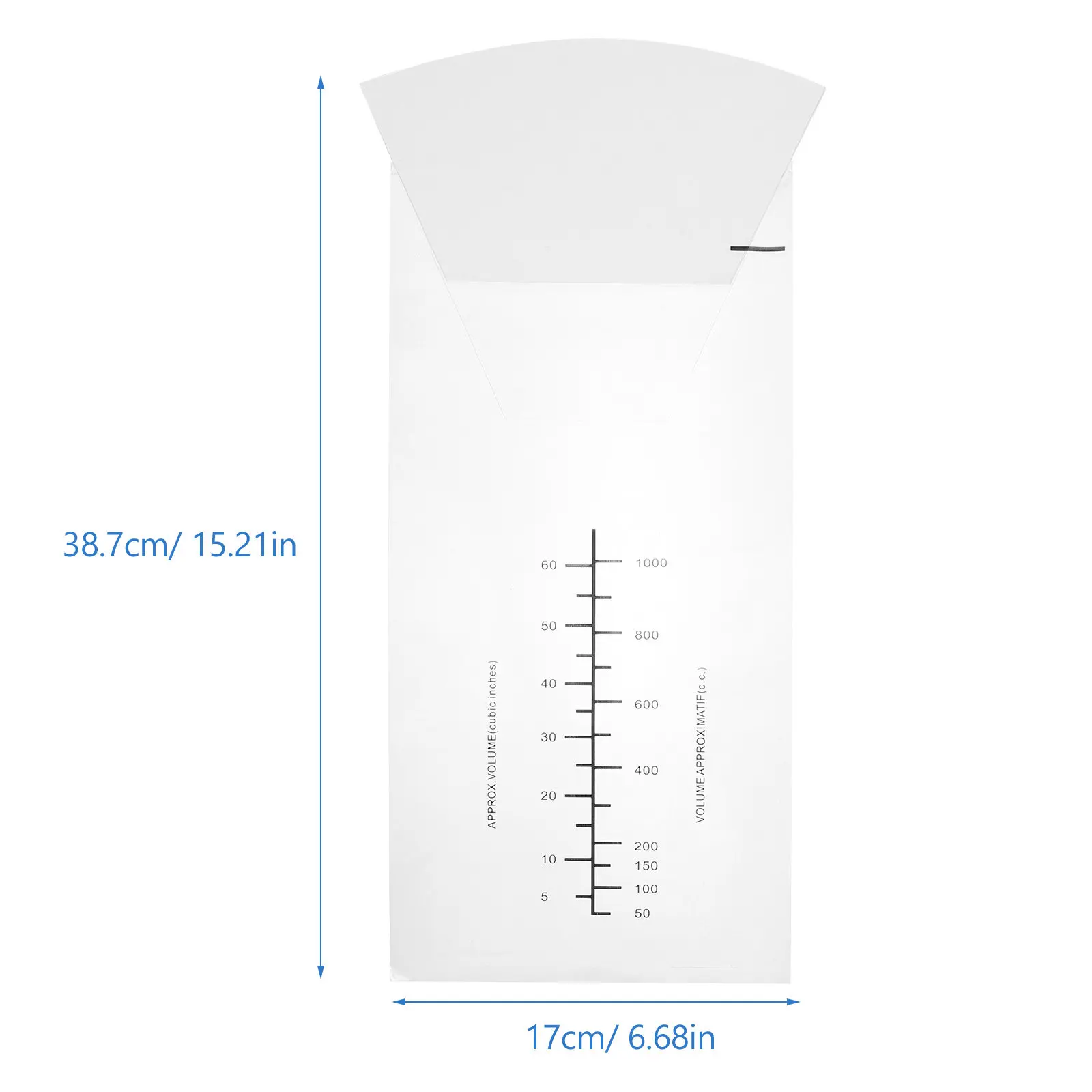 20Pcs 투명 구토 가방 Ldpe 자동차 비행기 보트 여행 캠핑 임신 아침병 응급 사용을위한 휴대용 구토 가방