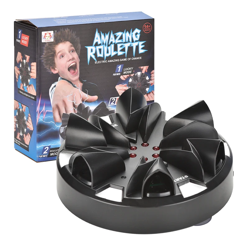Interesting Electric Shock Finger Game Machine Children Electric Shocking Roulette Lie Detector