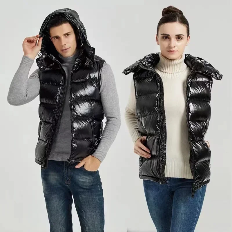 Tcyeek Down Vest Men Winter Jackets for Couple Clothes 2021 Fall New Thickened Down Vest Men's and Women's Outerwear Chaqueta 4