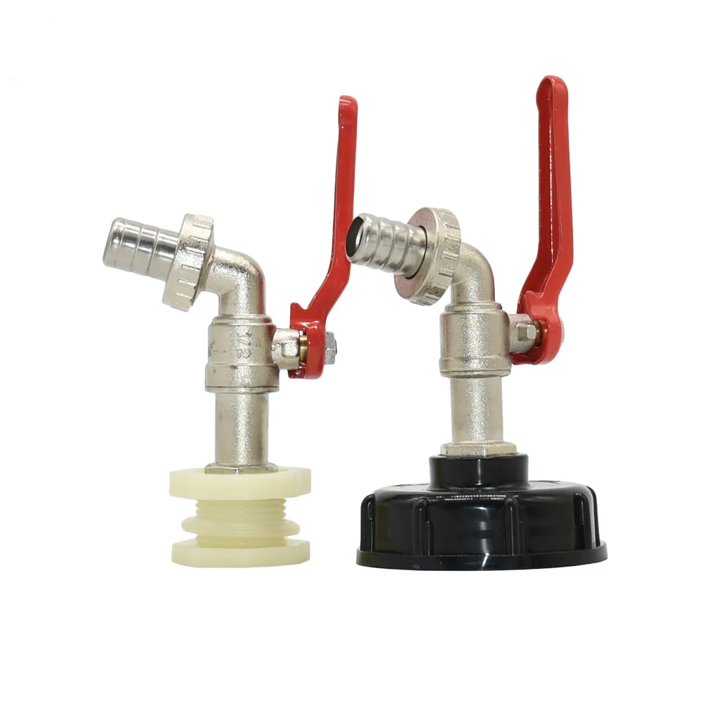 IBC Tank Adapter S60X6 Thread To 15mm 5/8 Hose Connector Fitting Faucet Alloy Tank 1000 Liter IBC Water Valve