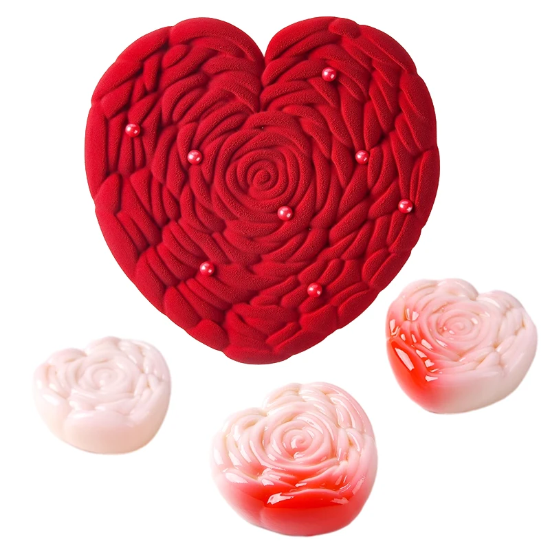 Valentine’s Day Rose Silicone Cake Mold – Non-Stick Mousse Pastry Mold for Baking, Easy... - SKU RSCM1525 - UGI Packaging
