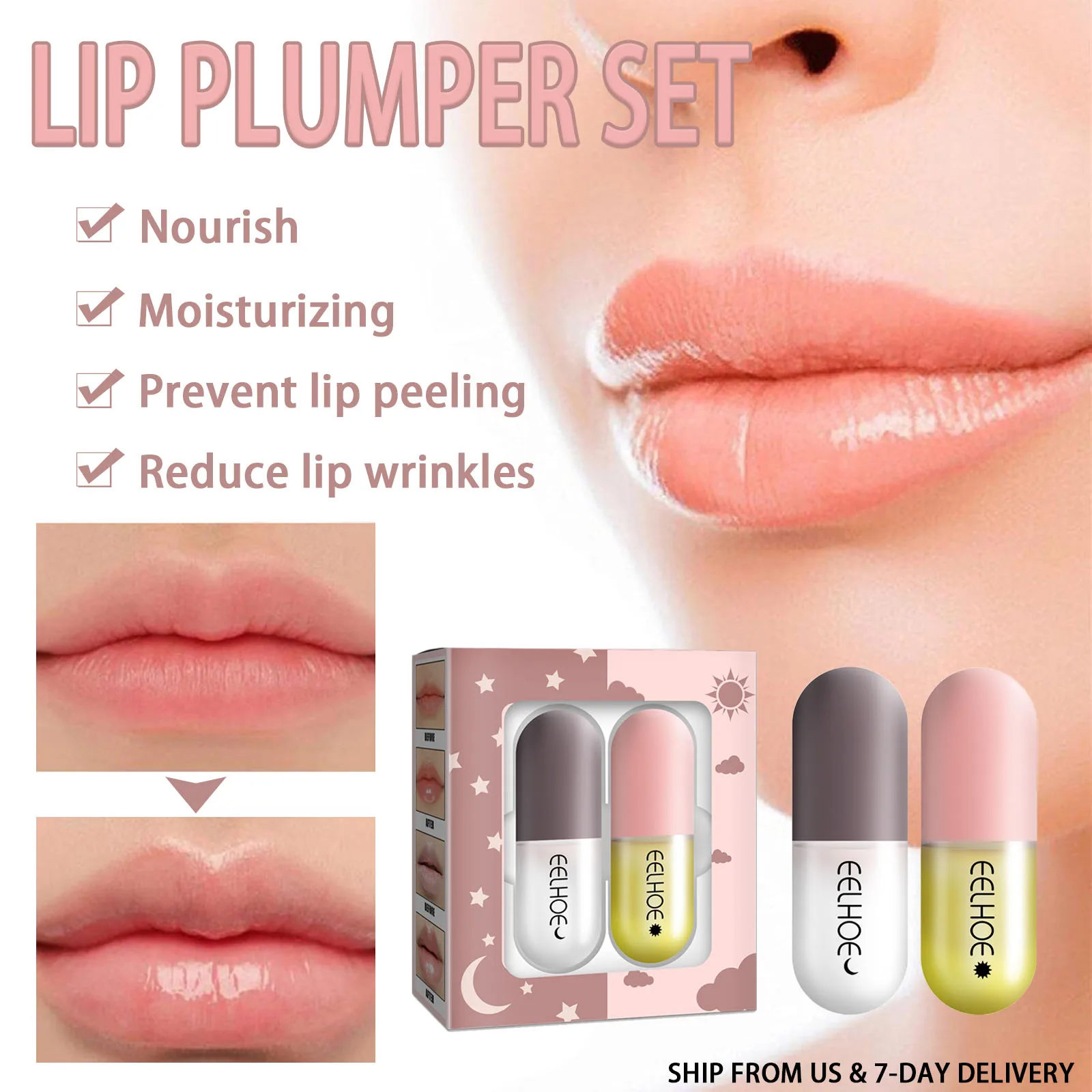Lip Plumper Set Lip Moisturizing And Fading Lip Lines To Prevent Lips Lip Plumper Set Lip Moisturizing And Fading Lip Lines To Prevent Lips