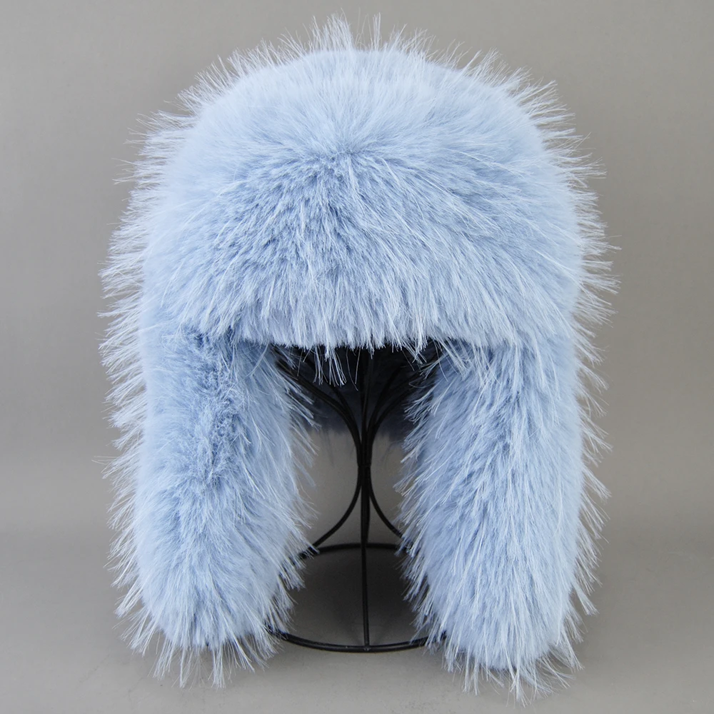 Unisex Artificial Raccoon Fur Hats winter hat,fashion hat,fur hat,faux fur hat