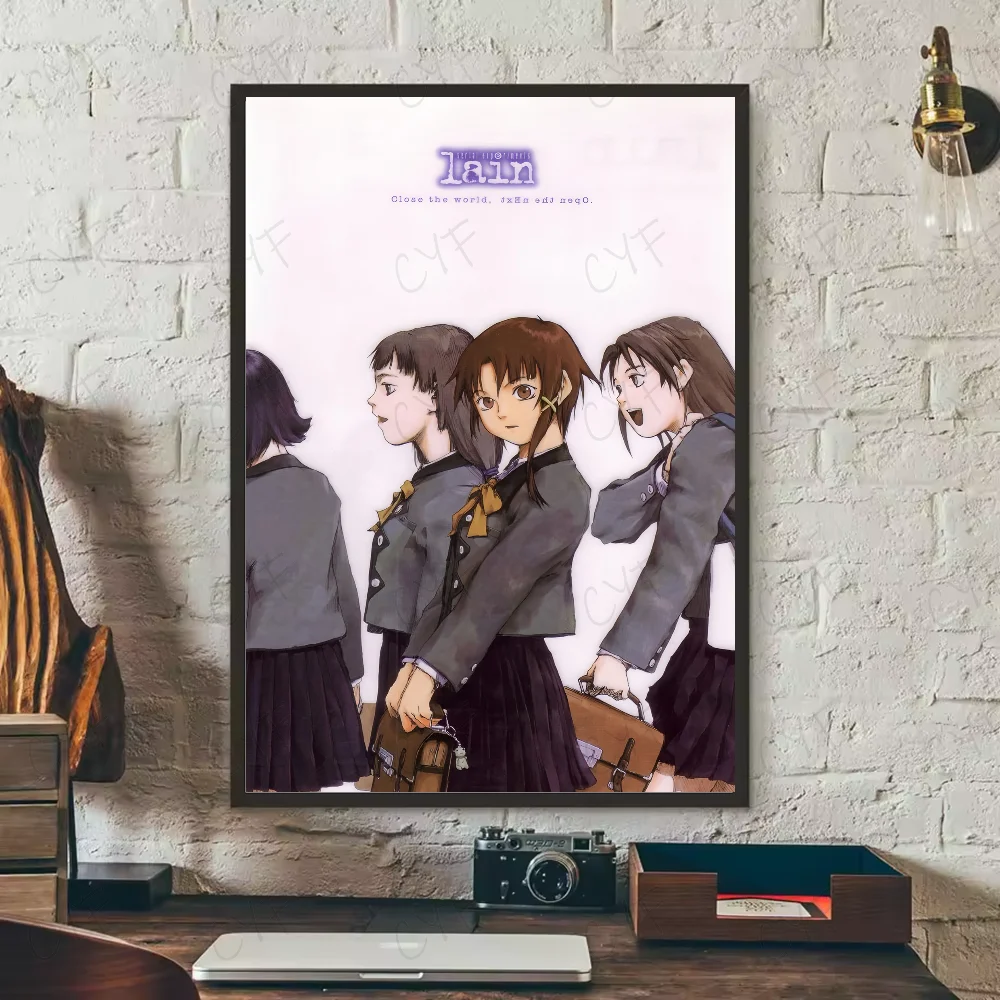 Anime S-Serial Experiments L-lain Poster, wasserdichte Wandkunst, hochwertiger Druck, Filmplakate für Wohnzimmer, Schlafzimmer, Raumdekoration, Geschenk – Detail 10