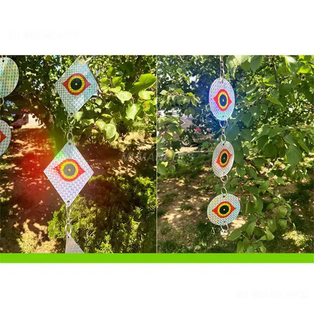 Bagoly Szemek Kétoldalas Lézer Sima Szélek Madárriasztó Film Madárhulladék Rovarriasztó Kártevők Ijesztő Madarak - Image 5