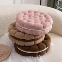 1pc   New Cookie Pillow Fashion Sandwich Creative Cute Sofa Cushion Office Nap Pillow Soft and Comfortable 1