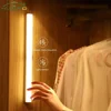 Night Lights Wireless LED Motion Sensor Lamp USB Rechargeable Magnetic For Wardrobe Room Closet Kitchen Aisle Tube Detector Bulb 2