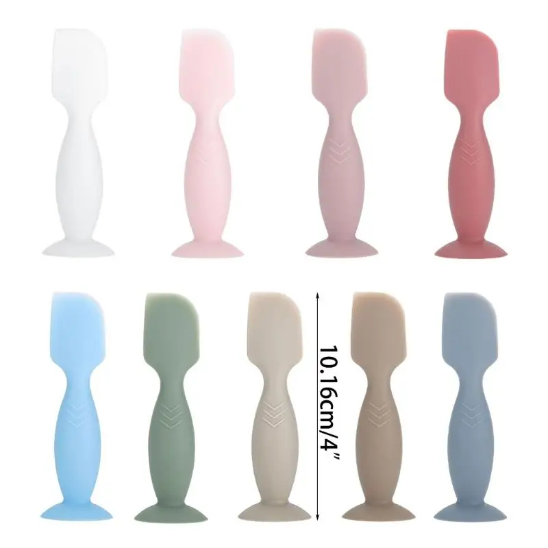 Baby Diaper Cream Brush Suction Cup Silicone Diaper Cream Spatula for Baby Butt Cream Portable Ointment Applicator Brush images - 6