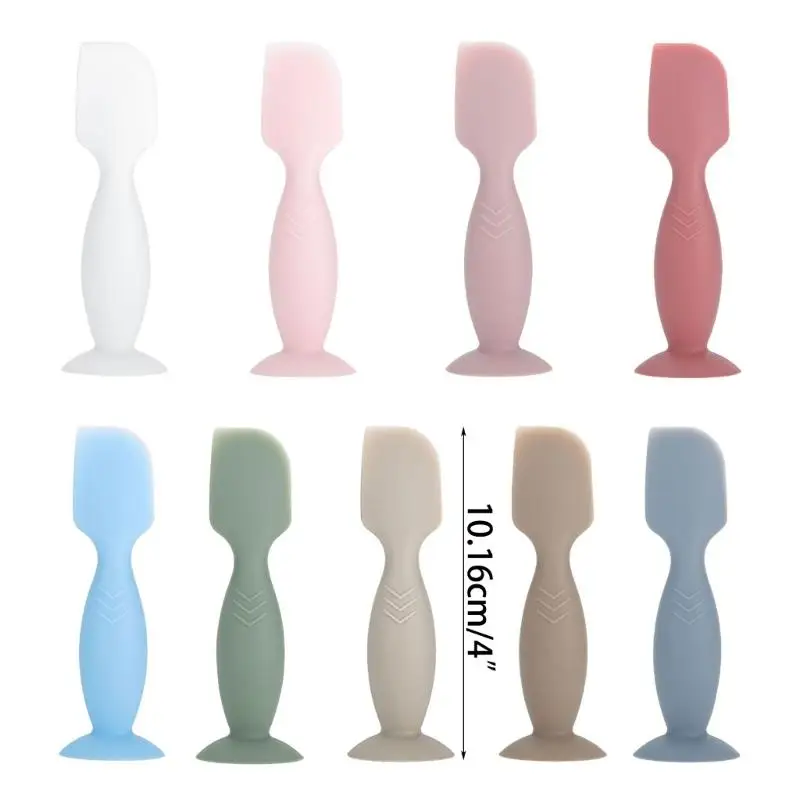 Baby Diaper Cream Brush Suction Cup Silicone Diaper Cream Spatula for Baby Butt Portable Ointment Applicator Brush baby diaper cream brush