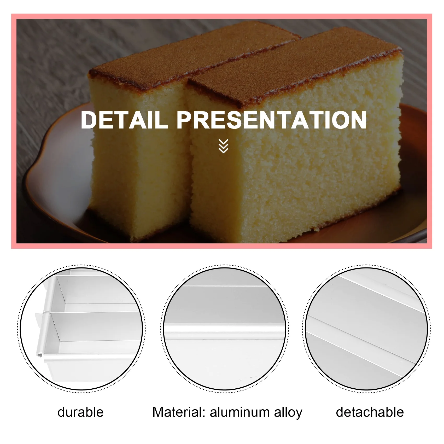 ABKJ-Battenberg Battenberg Cake Pan, Commercial Weight Anodised