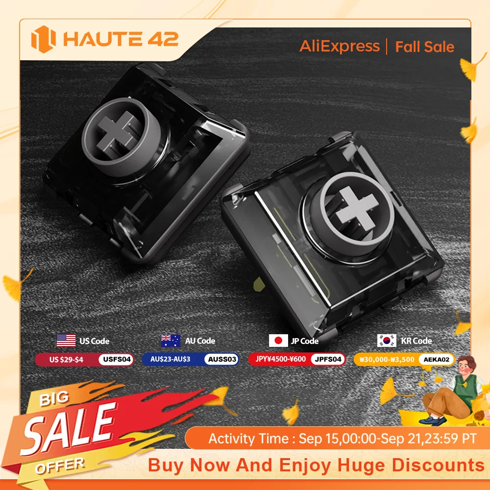 Haute42 Kailh ロープロファイルシャドウハンティングスイッチ
