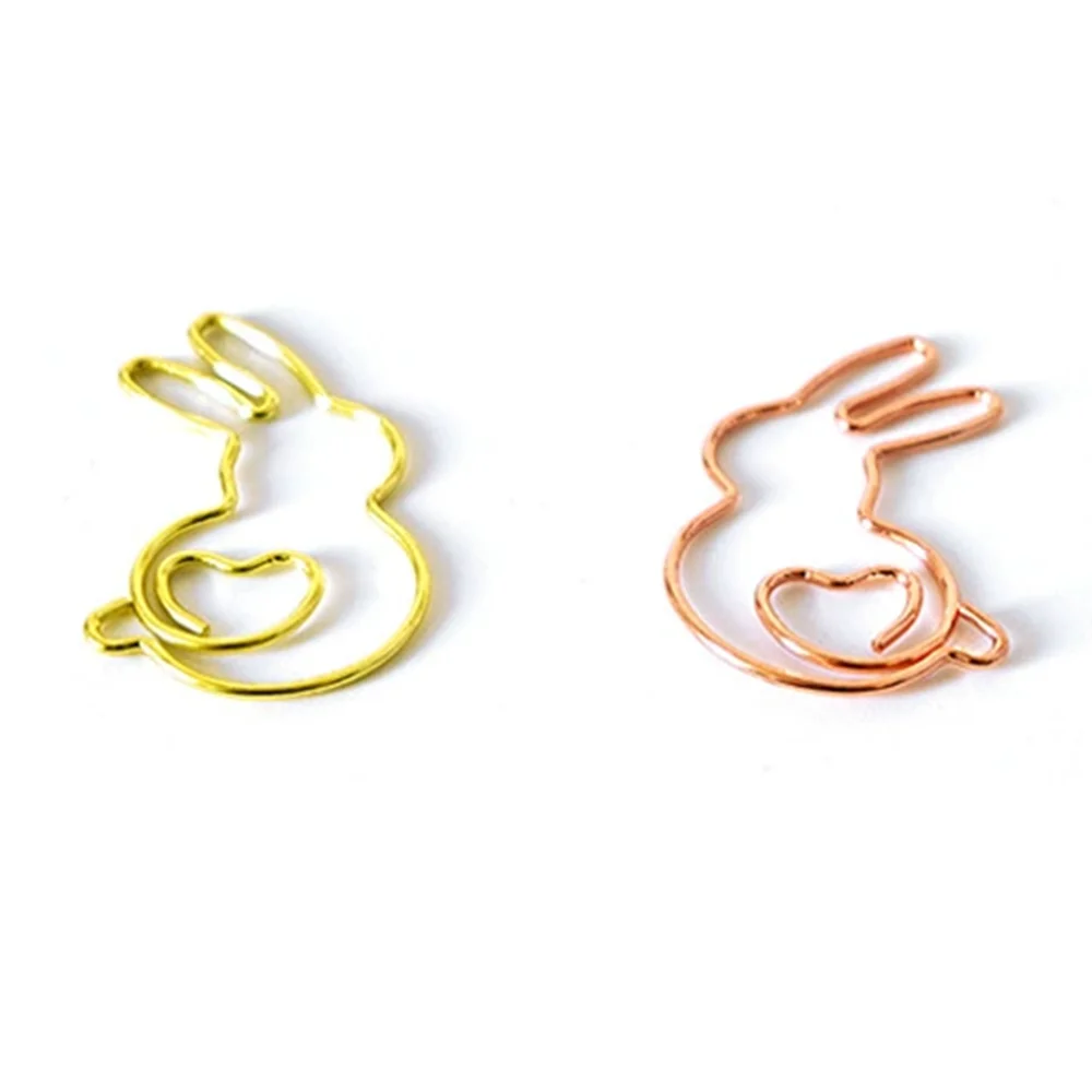 10Pcs Creativity Metal Animal Paper Clips Students Reading Bookmark Clips Office School Supplies Stationery