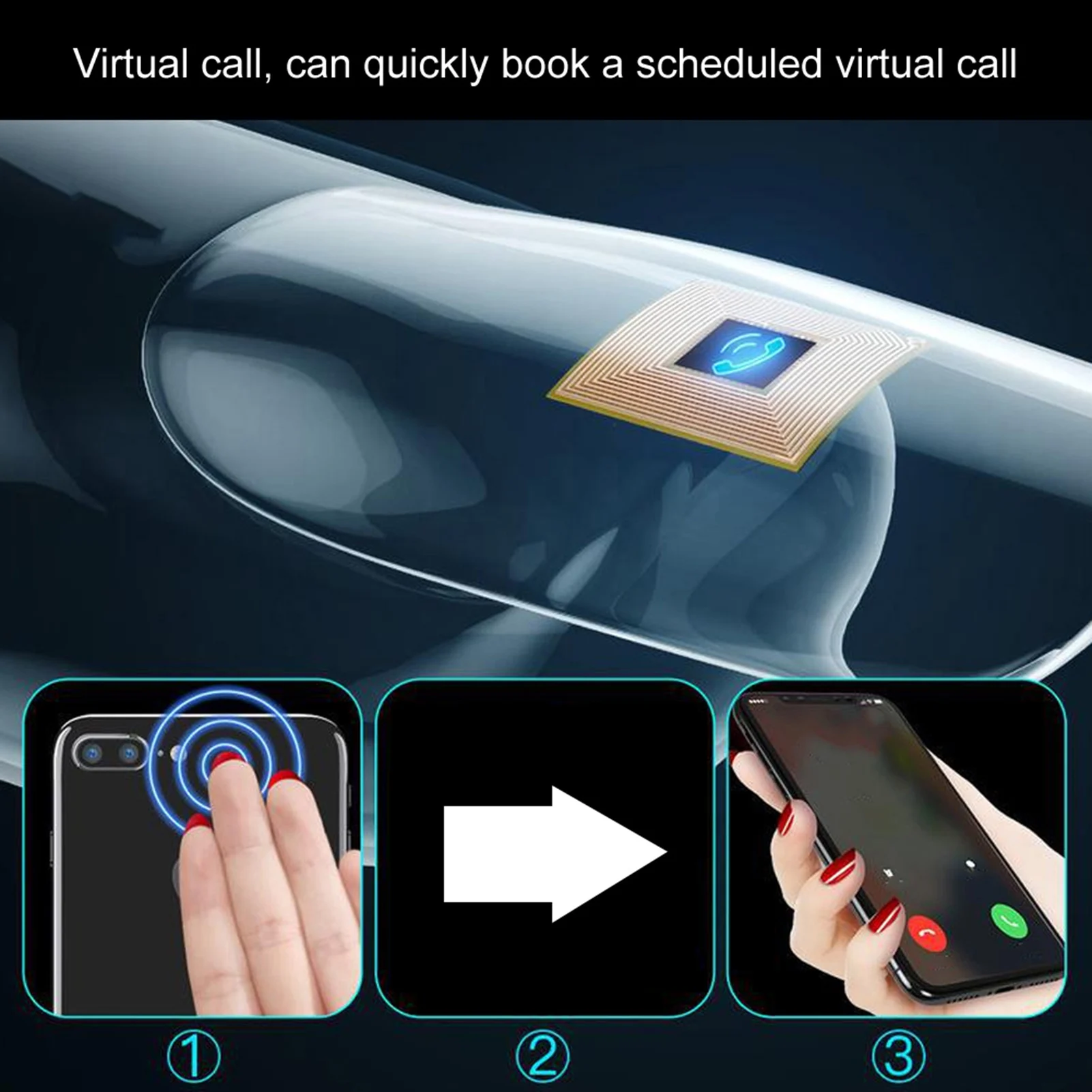Smart Nail Chip N3 Smart Nail Chip Soft Skin Friendly Flexible Sticker Built In Devices Accessories