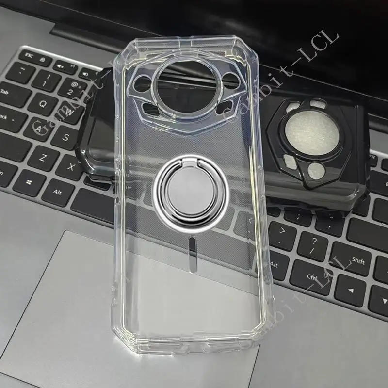 Shockproof Back Ring Holder Phone Case - Soft Silicone TPU, 6.58 Display Protection, 2024 Edition