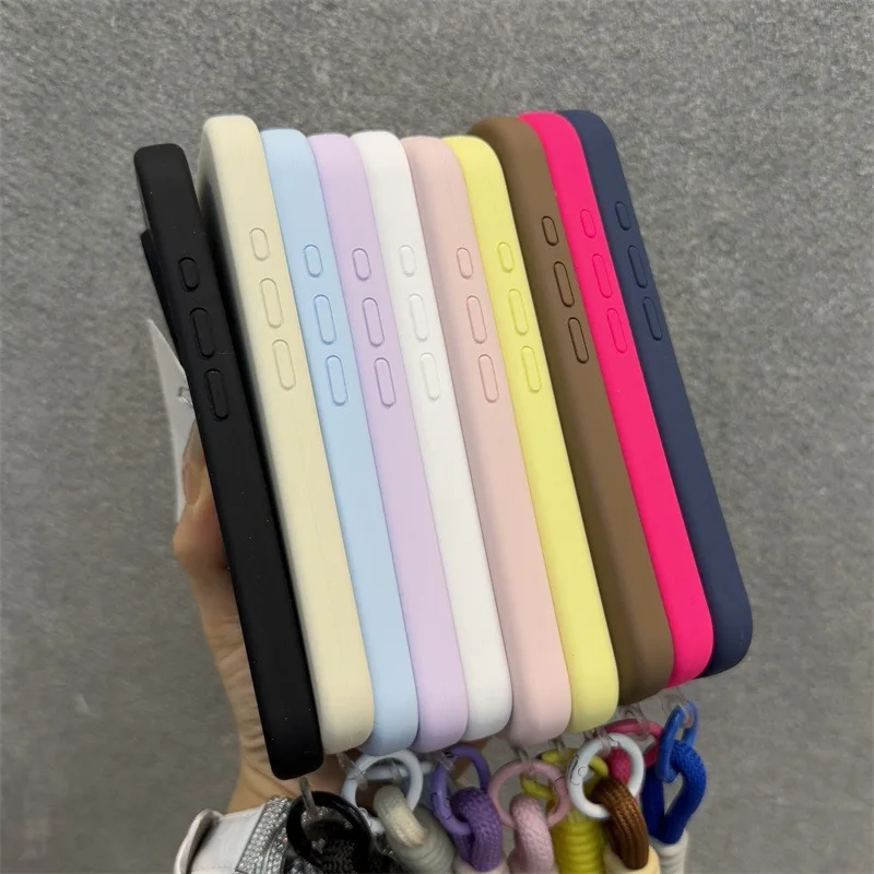 MagSafe Official Liquid Silicone Magnetic Case with Lanyard