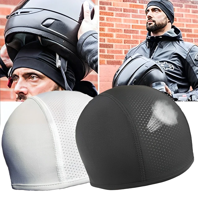 2pcs Homme Bonnet de Cyclisme Sport Calotte Vélo Moto VTT sous