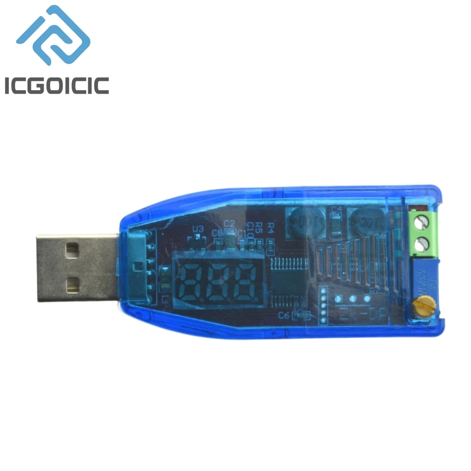Step Up Converter LED DC-DC 5V to DC 1-24V Adjustable Potentiometer USB Step Up/Down Buck Boost Converter Power Supply Voltage Regulator Module