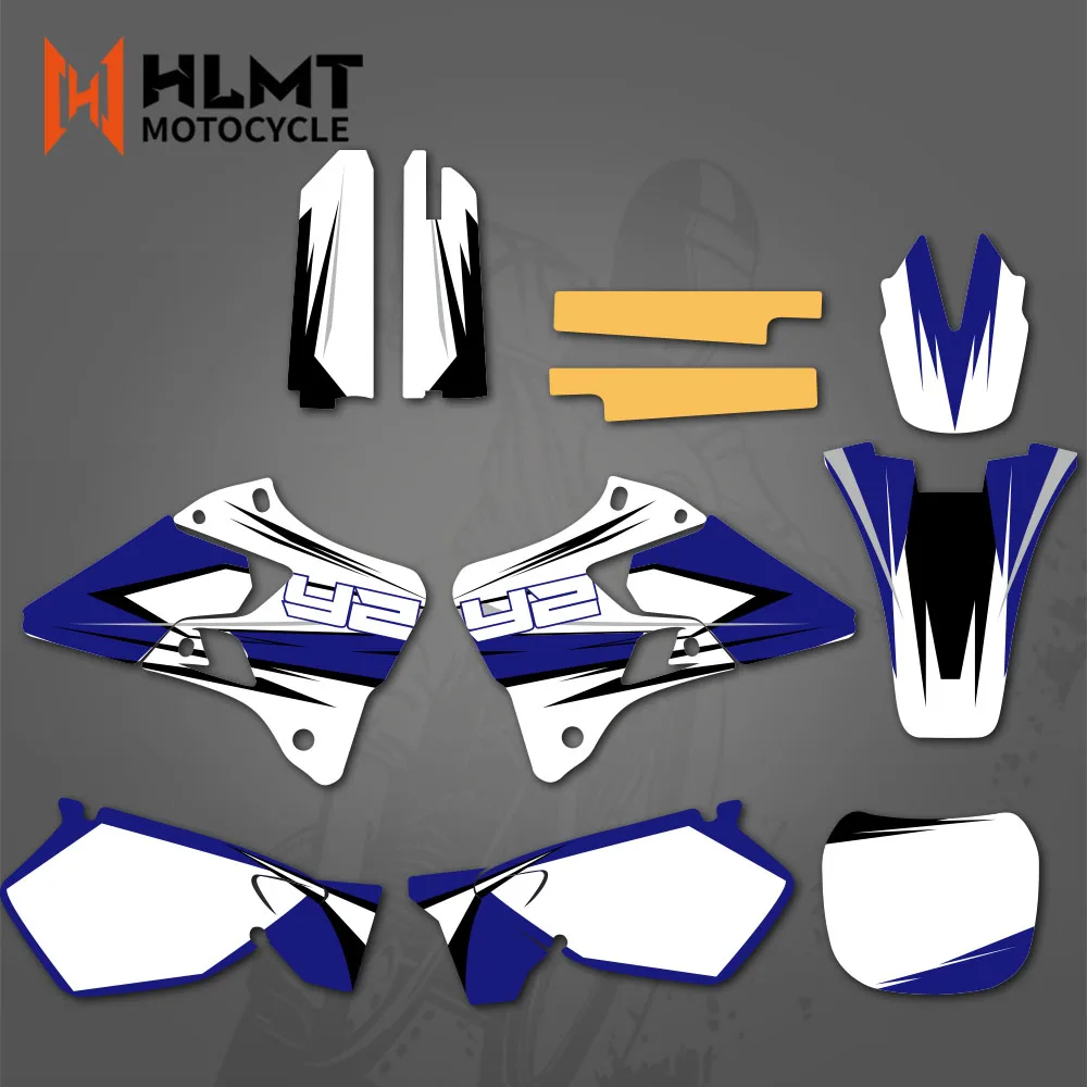 Complete Black Fairing Plastic Kit For Yamaha YZ125/YZ250 1996-2001 | 7-Piece Set