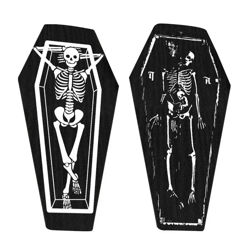 

Coffin Bath Mat Shower Mat Bathtub Non-Slip Bath Mat With Drain Gothic Skeleton Pattern Bathroom Rug Non-slip Mat Gift Anime