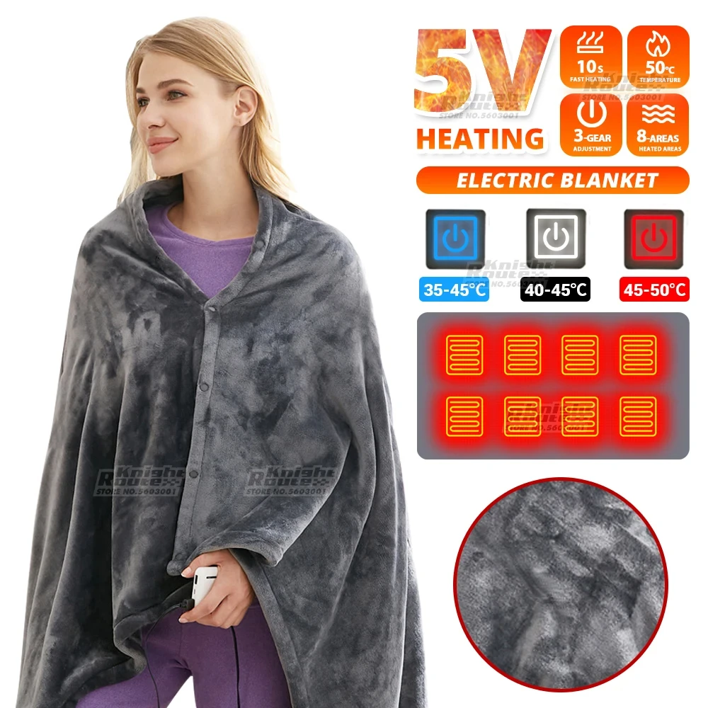 

Winter Warmer Electric Heating Sleeping Bag Outdoor Heated Blanket for Hiking Fishing Camping Fashion Motorcycle Man Women New