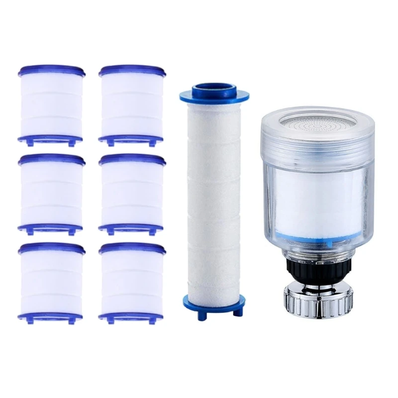

360 Degree Rotations Filter Versatile Filter Effective Faucet Shower Filter Clean & Soft Water Flows for Home Offices