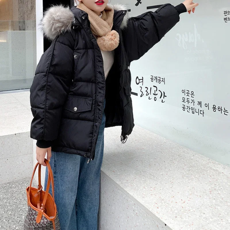 Cotton-padded Jacket Women Short Korean Down Padded Jacket Loose Padded Bread Jacket Student Padded 2022 New Style Winter Coats