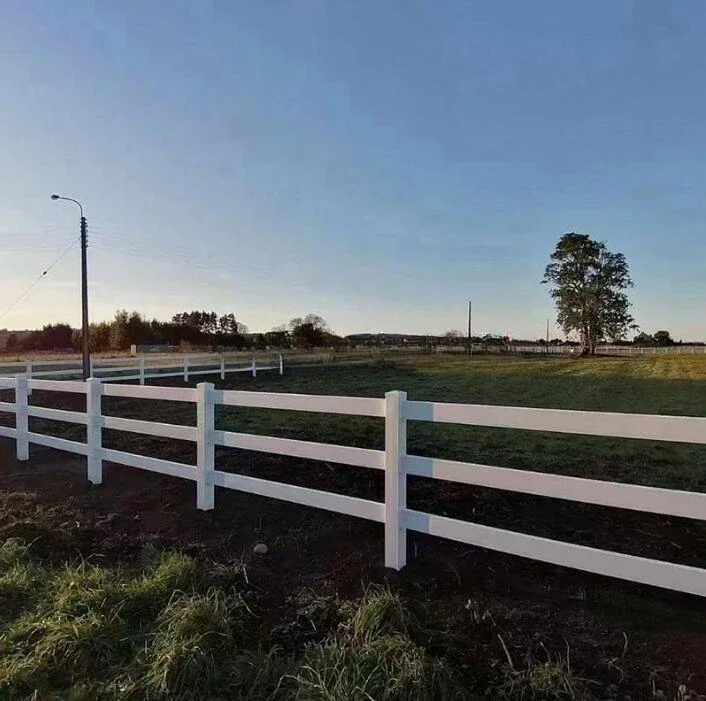 Fence PVC plastic vinyl coated ranch paddock horse fencing 4