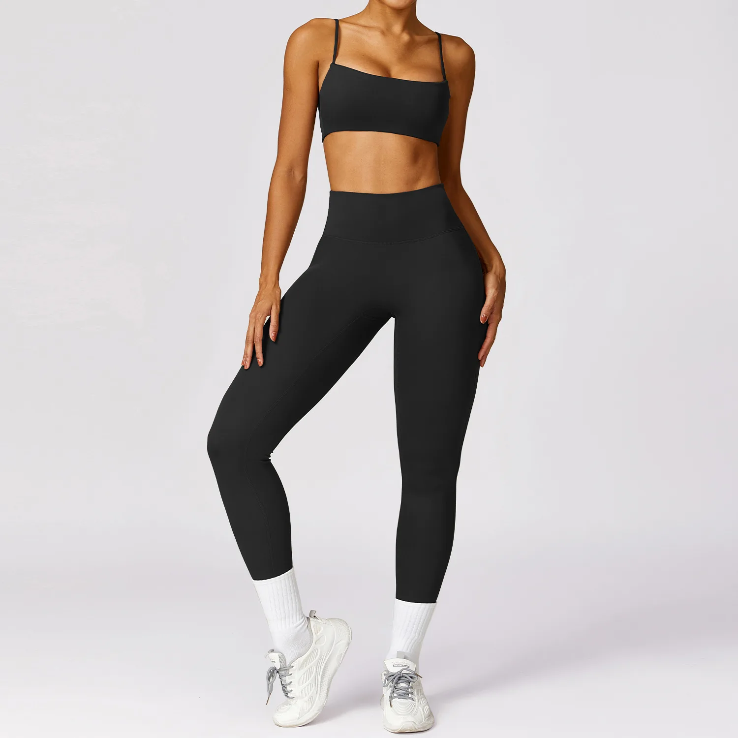 New Women Pilates Tracksuit Yoga Sport Suits Sexy Quick Dry Women Beauty Back Sports Bra Athletic Wear Gym Leggings Fitness Sets 2