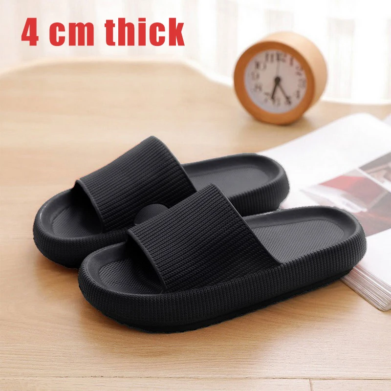 Surgical Sandal Shoes Medical Slippers Thick Sole Home Women Slippers Ladies Platform Flat Shoes Non-slip EVA Living Room Indoor Slides Women Slippers 4.5cm Heel leather house slippers House Slippers