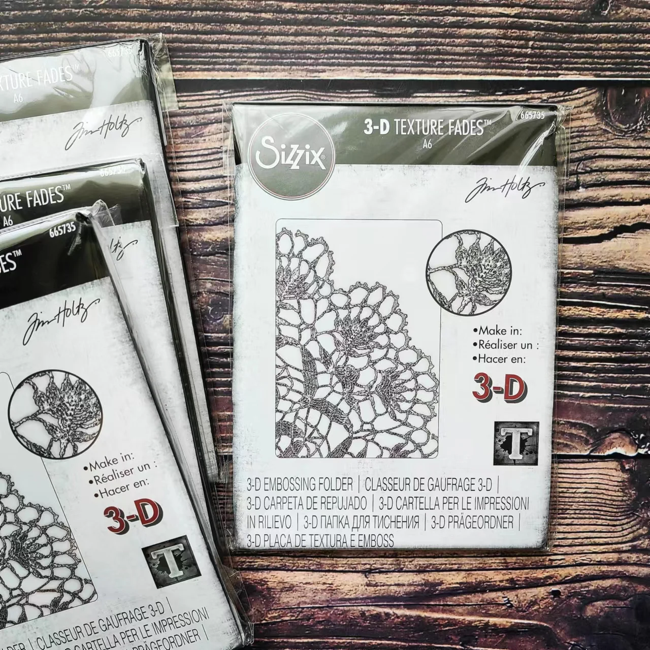 

Sizzix 665735 3-D Texture Fades Embossing Folder - Doily by Tim Holtz