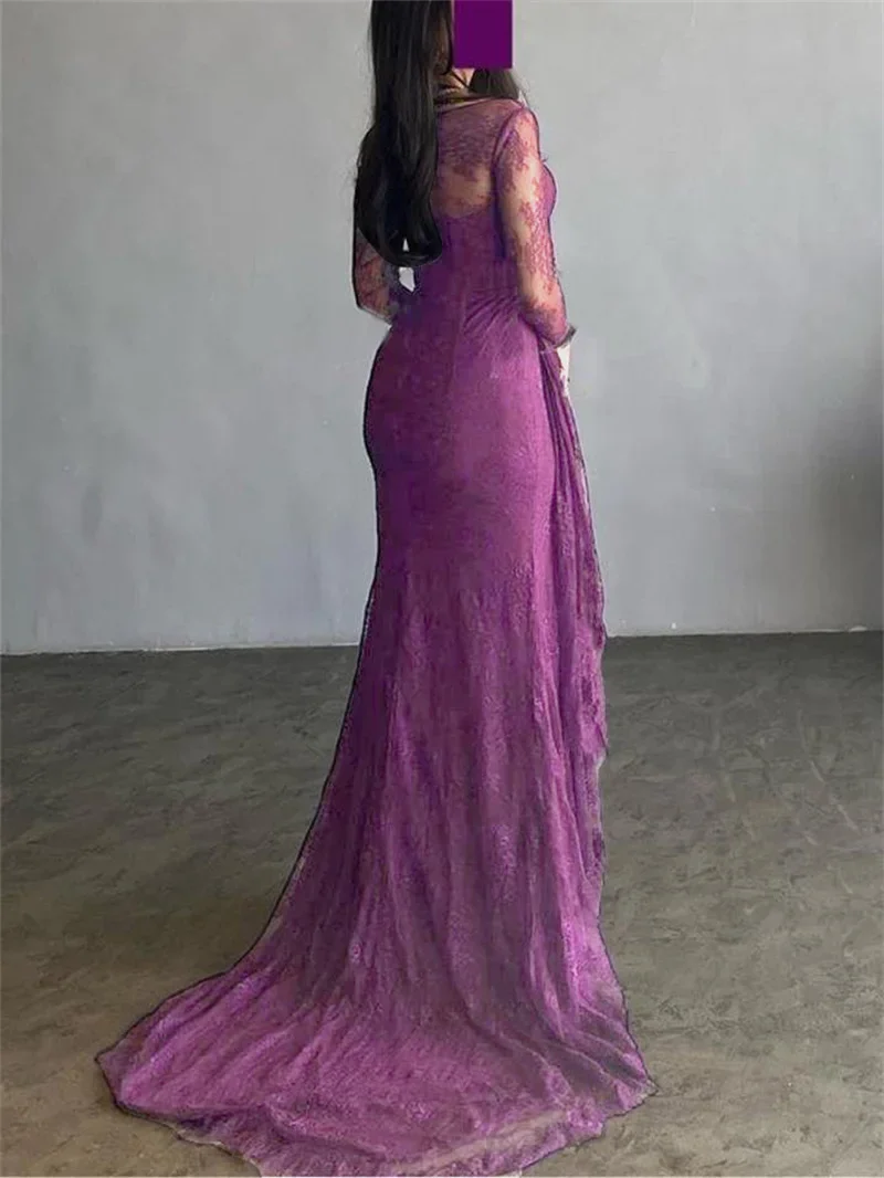 Modigirl 2025 فساتين زفاف نسائية سوداء للحفلات الم...