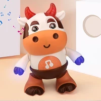 Electric Cow Dancing Robot Toy Smart 360 Degree Rotating Music with Light Party Favors and School Supplies FOU99 1