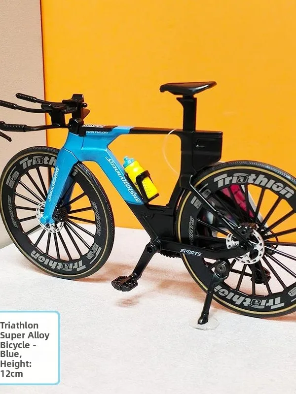 Super Alloy Bike Model Road Bicycle Simulation Ornament Boy Gift Leizai Middle Bike Soul Curve Handlebars Alloy Toy Car Colle...
