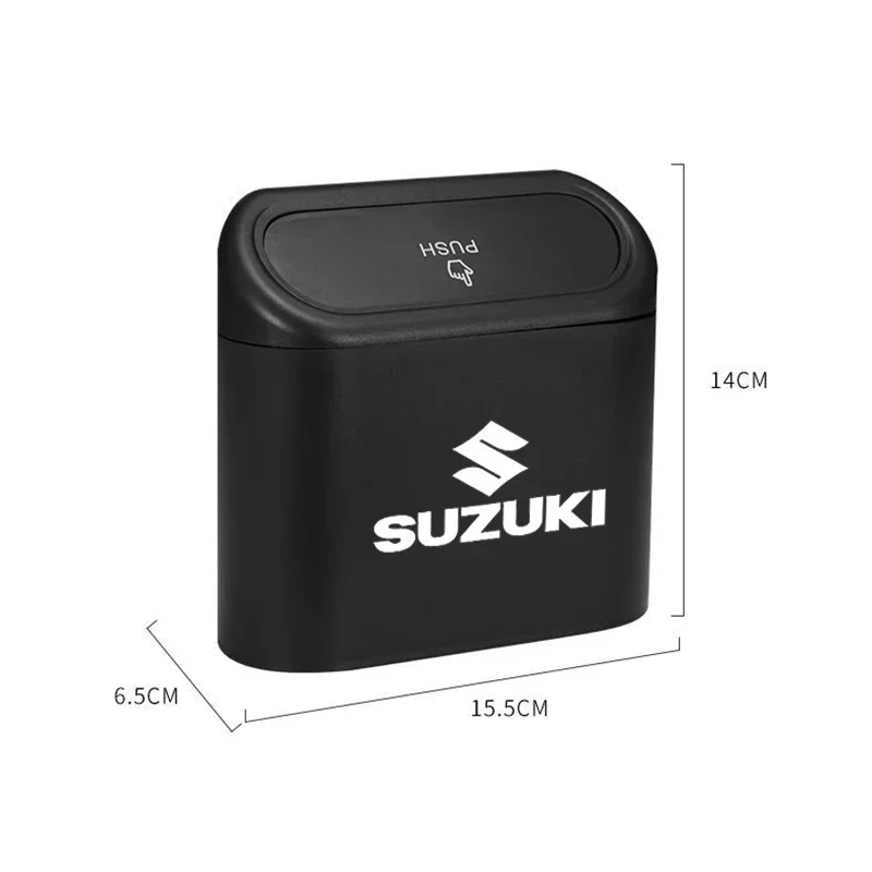 ABS Car Mini Hanging Trash Bin Garbage Organizer for Swift Gn125 Gn250 Alivio Jimny Bandit Samurai SX4 Vitara Accessories