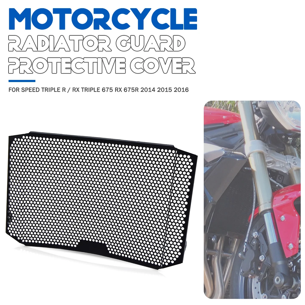 

Radiator Grille Cover Guard Protection Parts FOR Speed Triple R / RX Triple 675 RX 675R Motorcycle Accessories 2014 2015 2016