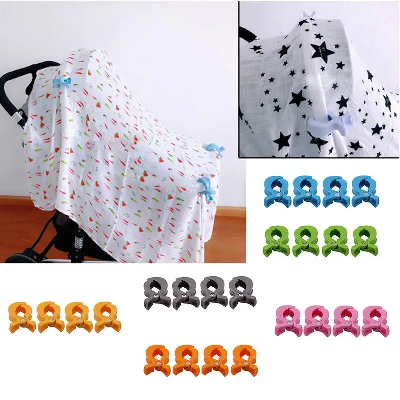 Baby stroller hook 2pcs Alligator Clip Pram Peg Portable Stroller Hook Baby Car Seat Clips Toddler Accessories